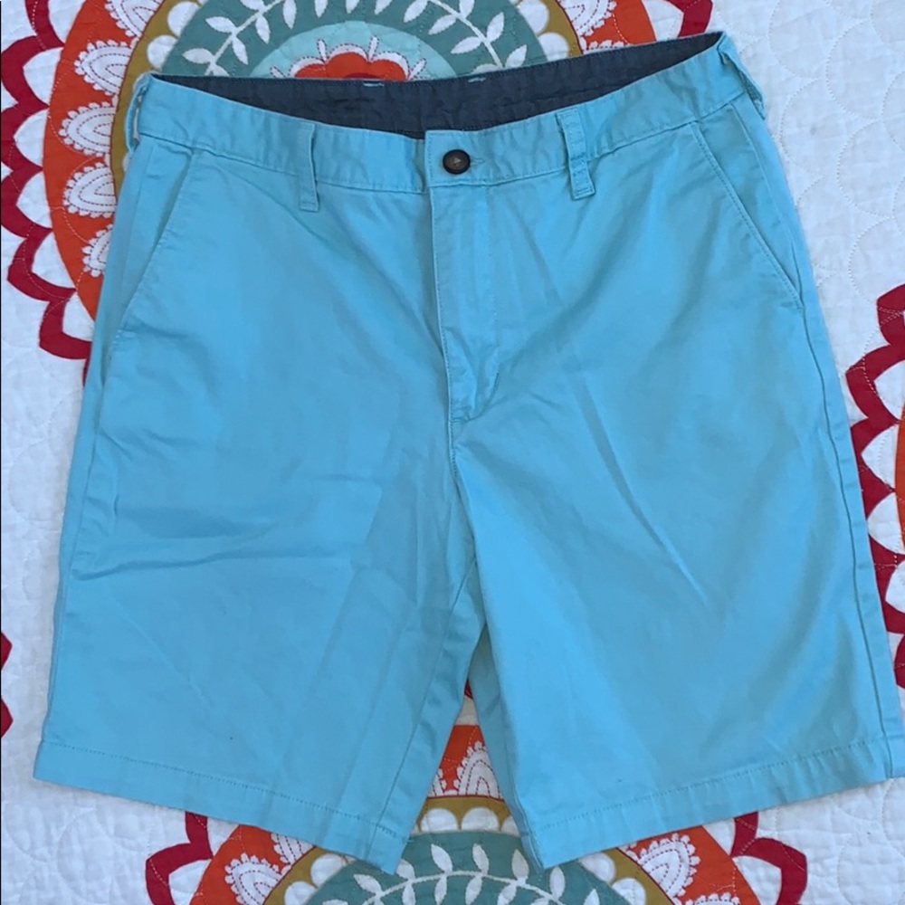 Aqua khaki shorts
